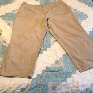 Size 12 khaki capris by White Stag